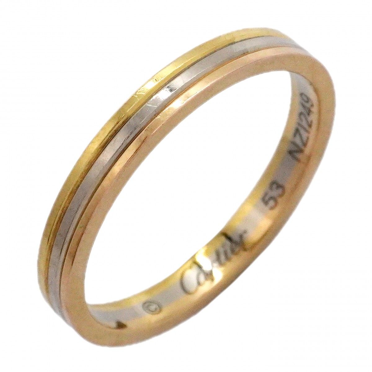 Cartier Ring Vendome 18k Yellow Gold 18k White Pink