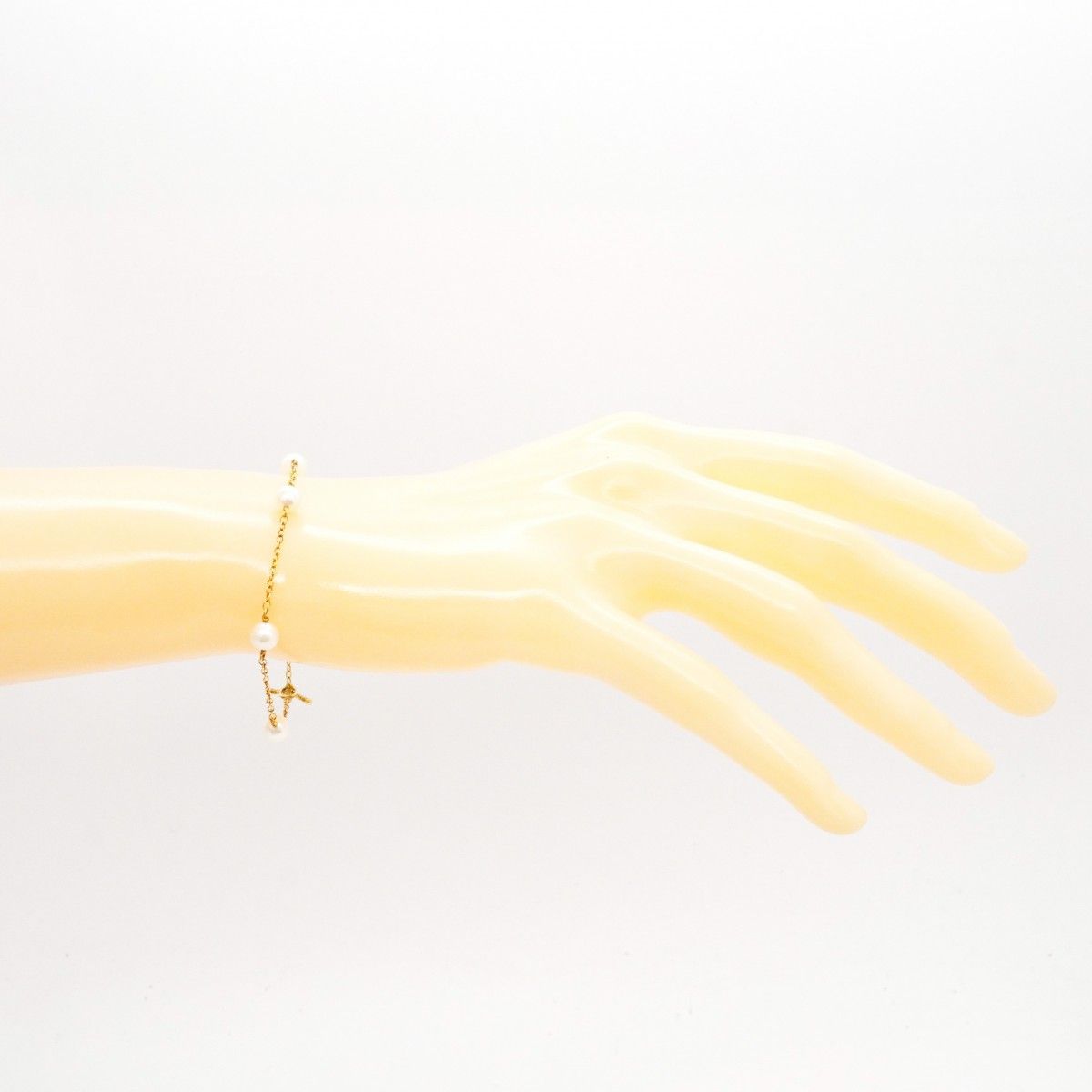 Tiffany & Co Bracelet by the Yard Station 18k Yellow Gold Pearl — view 7