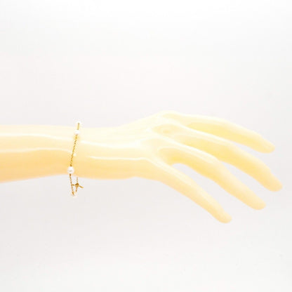 Tiffany & Co Bracelet by the Yard Station 18k Yellow Gold Pearl — view 7