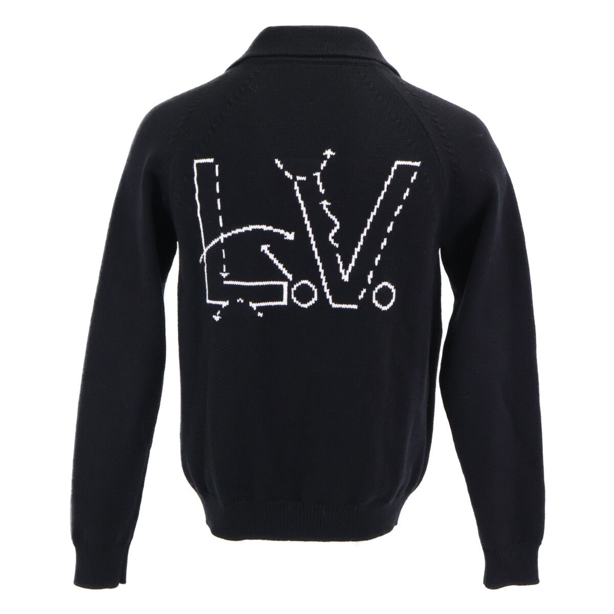 Louis Vuitton Zno Giant Monogram Logo Cardigan XS — view 3