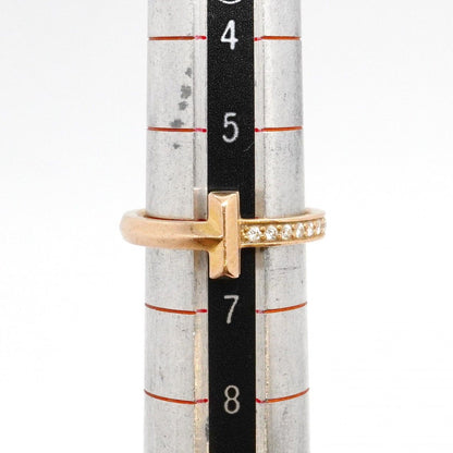 Tiffany & Co Ring T One 18k Pink Gold Diamond — view 5