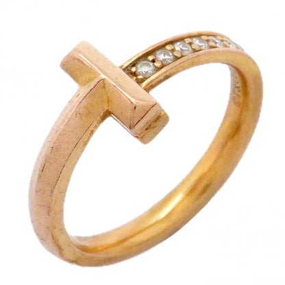Tiffany & Co Ring T One 18k Pink Gold Diamond