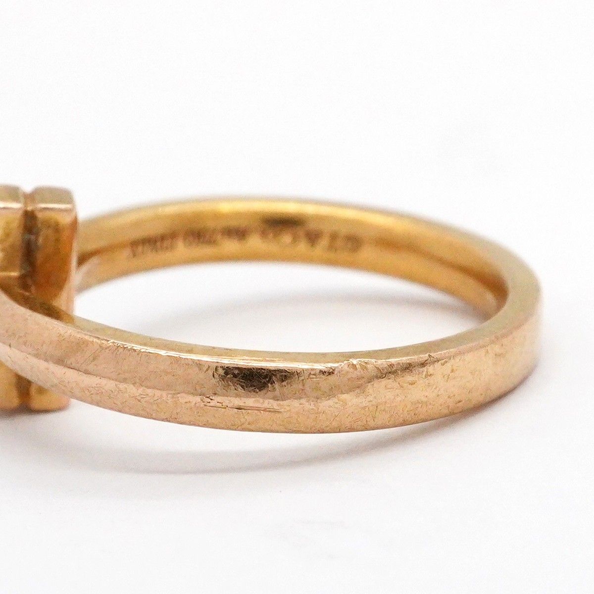 Tiffany & Co Ring T One 18k Pink Gold Diamond — view 8