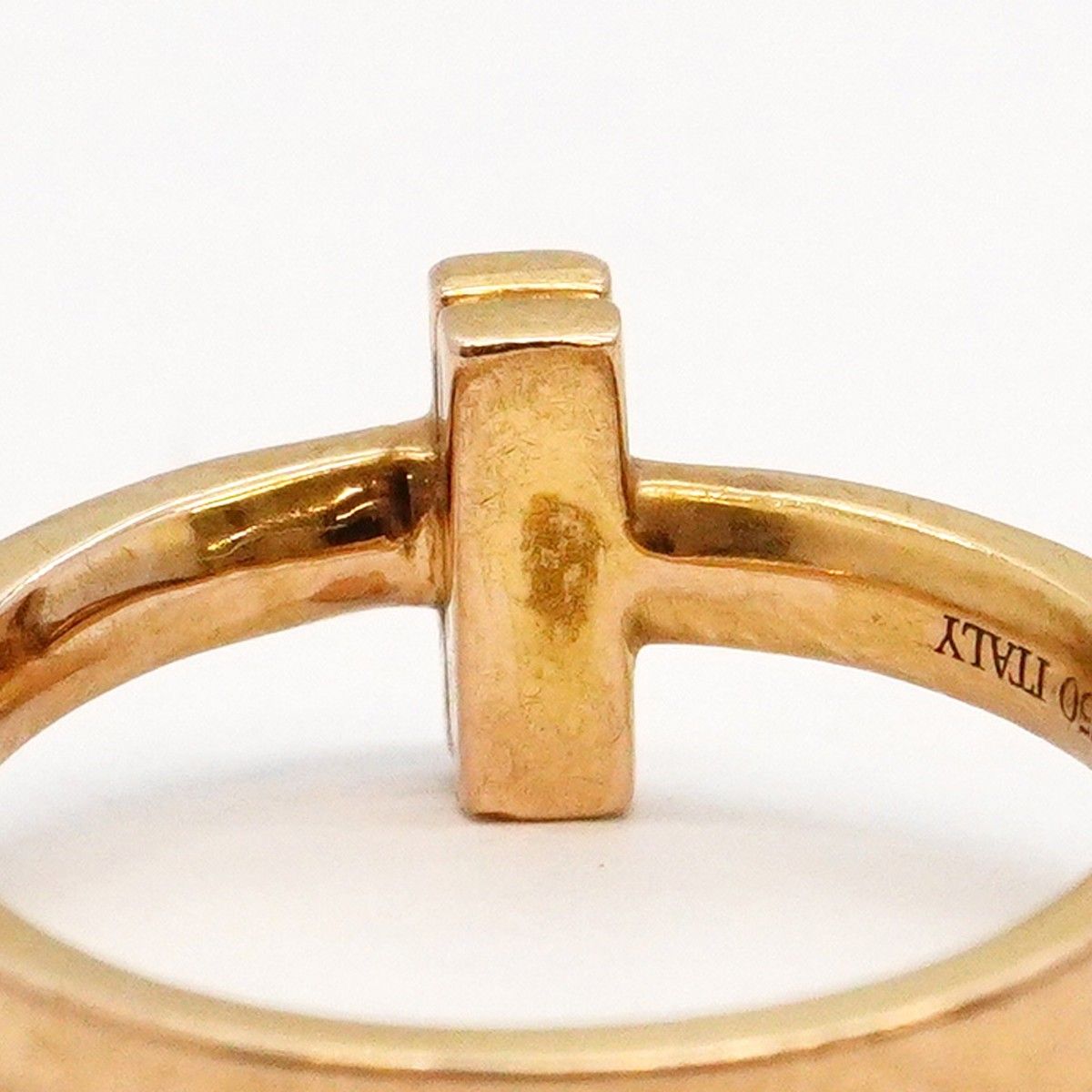 Tiffany & Co Ring T One 18k Pink Gold Diamond — view 9