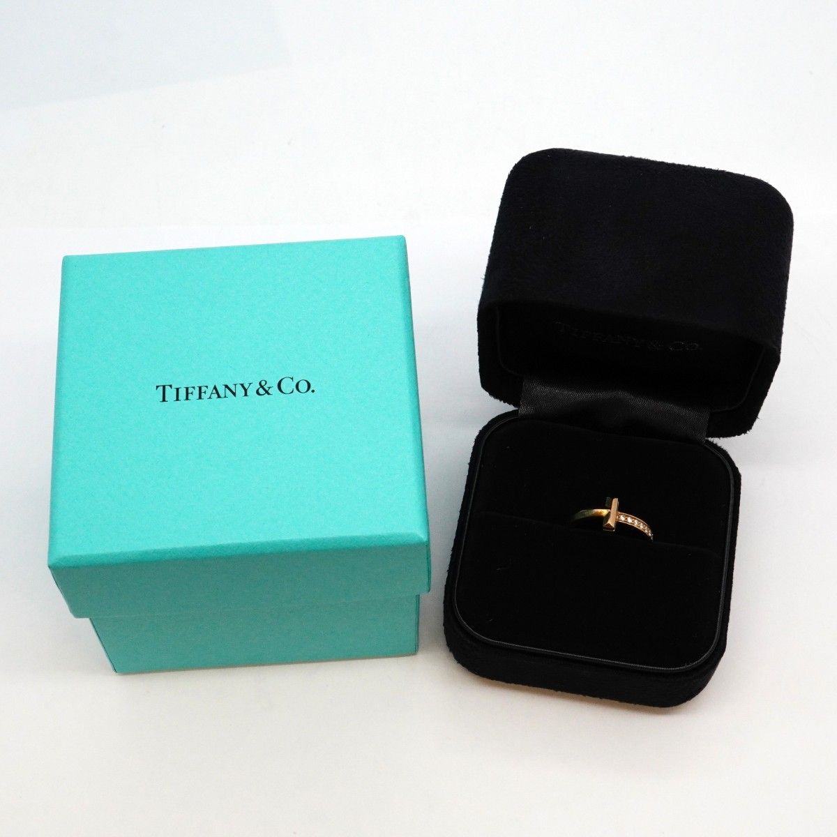 Tiffany & Co Ring T One 18k Pink Gold Diamond — view 7