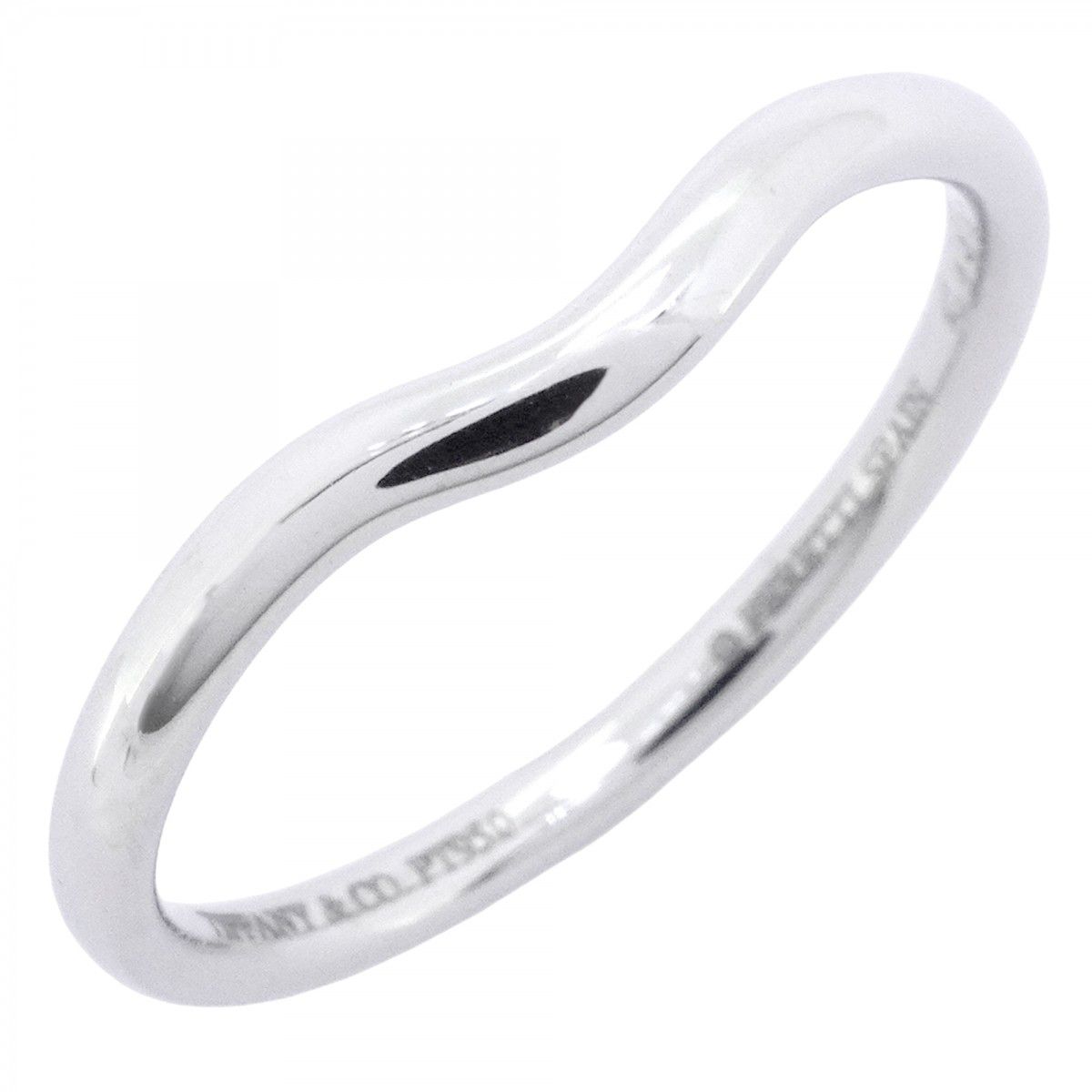 Tiffany & Co Ring T Cube Band Platinum