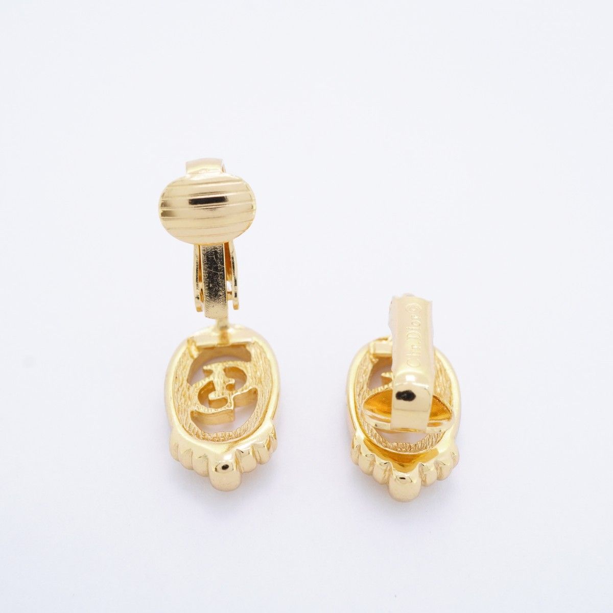 Dior Earrings CD Logo Gold Plated — view 3