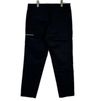 Moncler Black Trousers Embossed Logo Chino Pants 48 — view 2