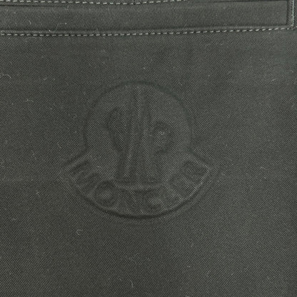 Moncler Black Trousers Embossed Logo Chino Pants 48 — view 7