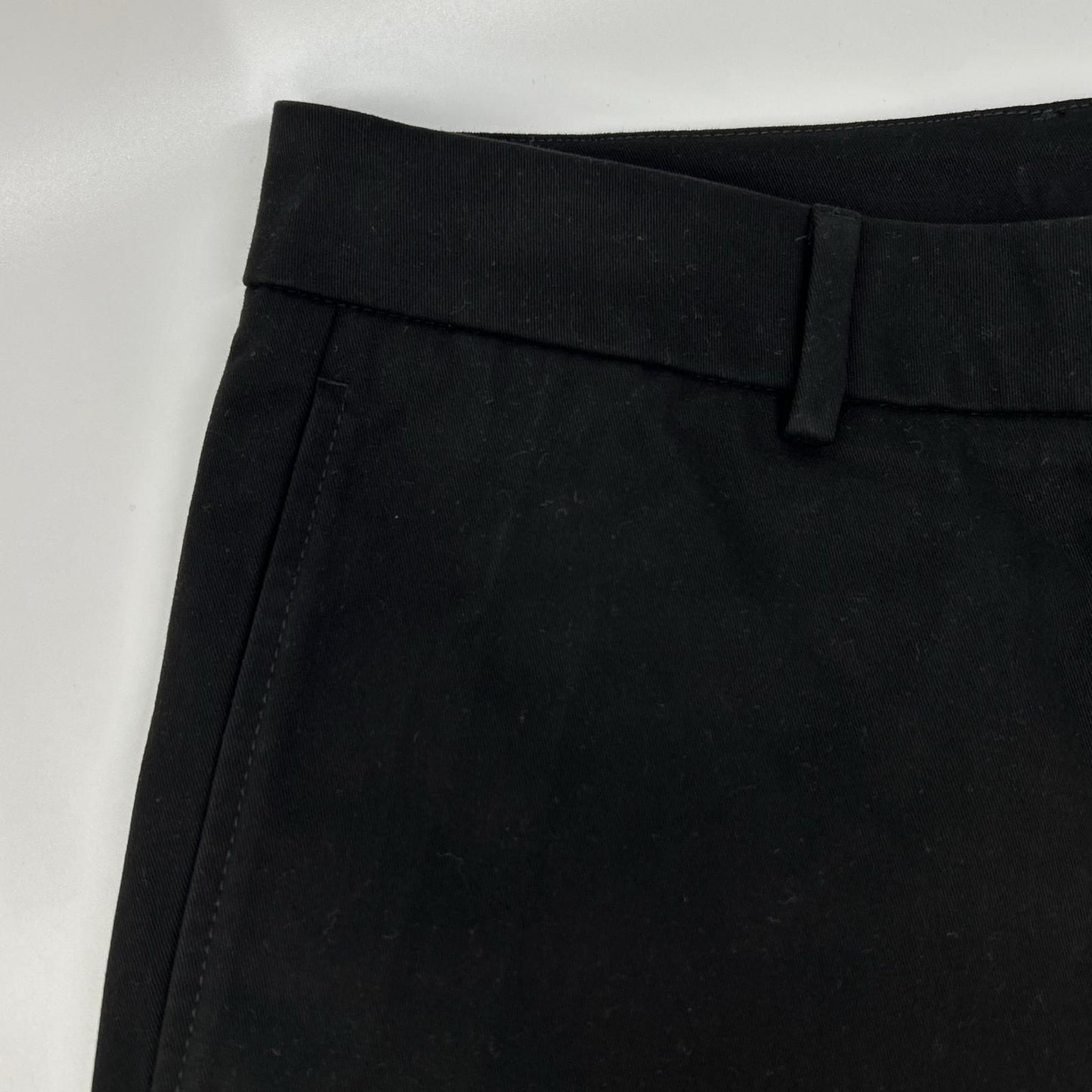 Moncler Black Trousers Embossed Logo Chino Pants 48 — view 9