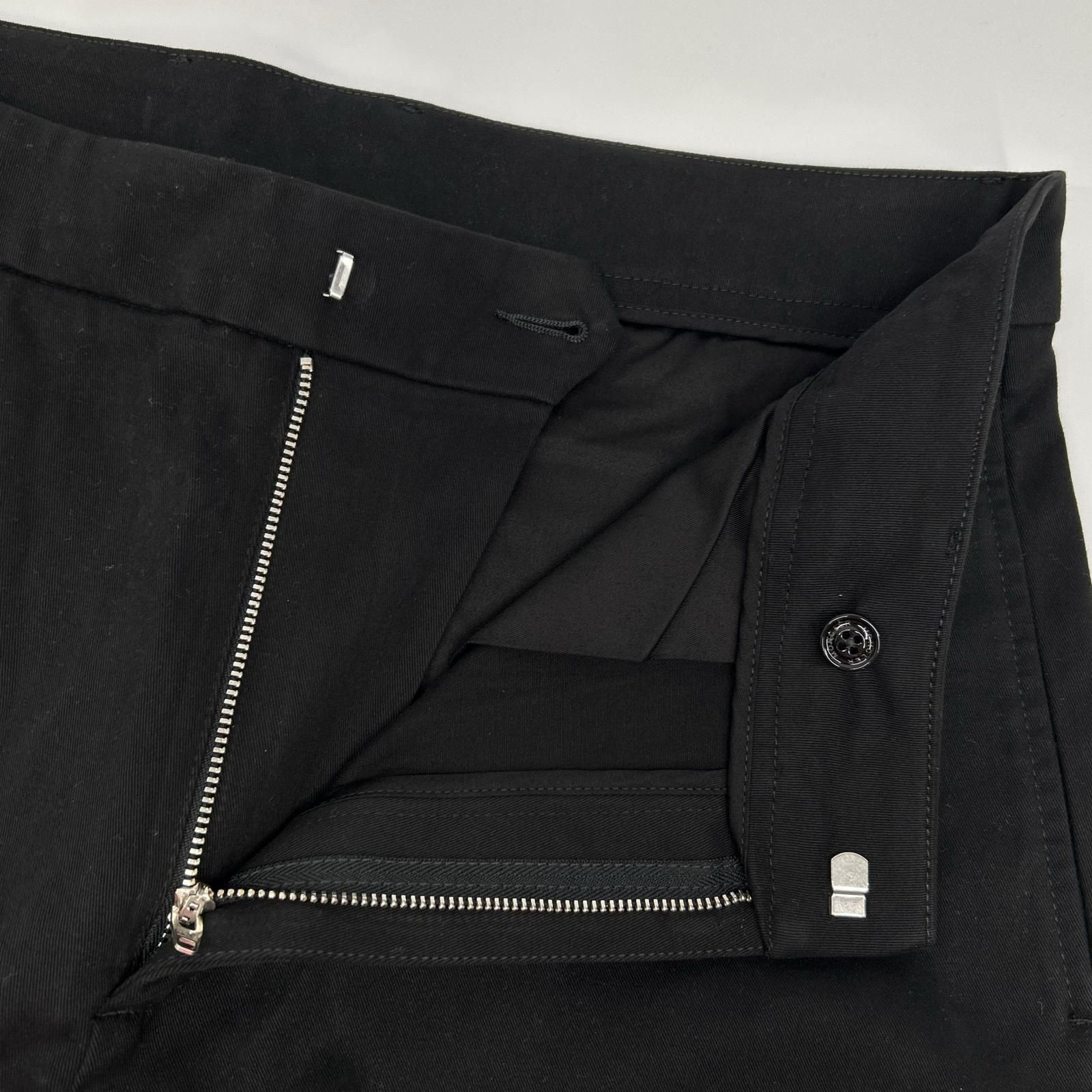 Moncler Black Trousers Embossed Logo Chino Pants 48 — view 8