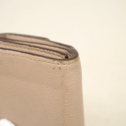 Louis Vuitton Trifold Wallet Calf Portefeuille Lock Mini Gray — view 9