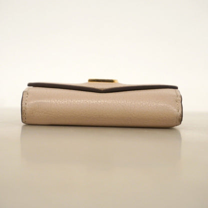 Louis Vuitton Trifold Wallet Calf Portefeuille Lock Mini Gray — view 3