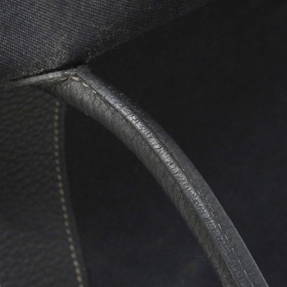 Hermes Tote Garden Party PM Toile Officier Black Silver — view 9