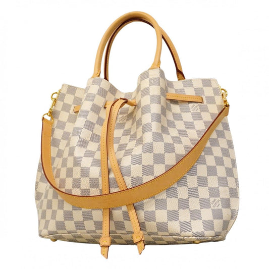 Louis Vuitton Handbag Damier Azur Girolatta White 2-Way