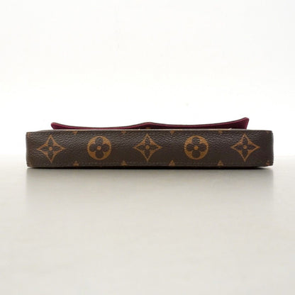 Louis Vuitton Shoulder Wallet Monogram Pochette Felicity Brown — view 3