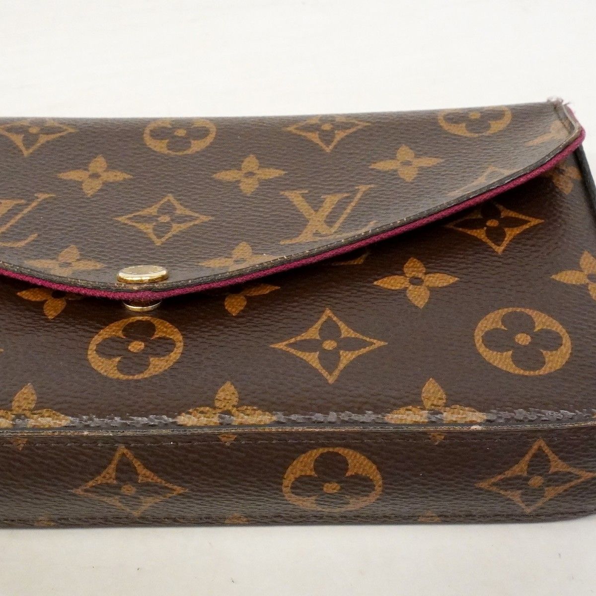 Louis Vuitton Shoulder Wallet Monogram Pochette Felicity Brown — view 7