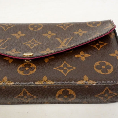 Louis Vuitton Shoulder Wallet Monogram Pochette Felicity Brown — view 7