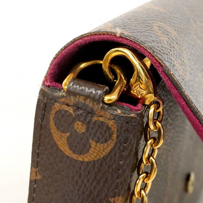Louis Vuitton Shoulder Wallet Monogram Pochette Felicity Brown — view 8