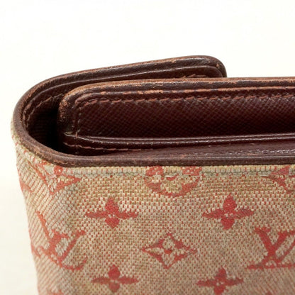 Louis Vuitton Trifold Wallet Monogram Mini Portobiert Cles Cerise — view 6