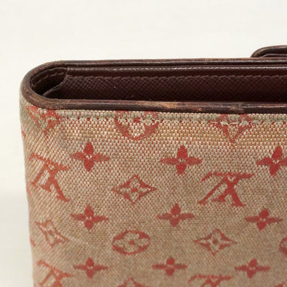Louis Vuitton Trifold Wallet Monogram Mini Portobiert Cles Cerise — view 7