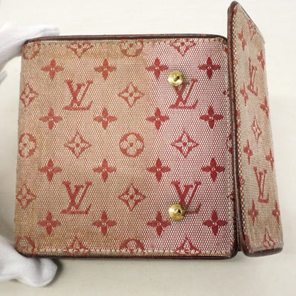 Louis Vuitton Trifold Wallet Monogram Mini Portobiert Cles Cerise — view 9