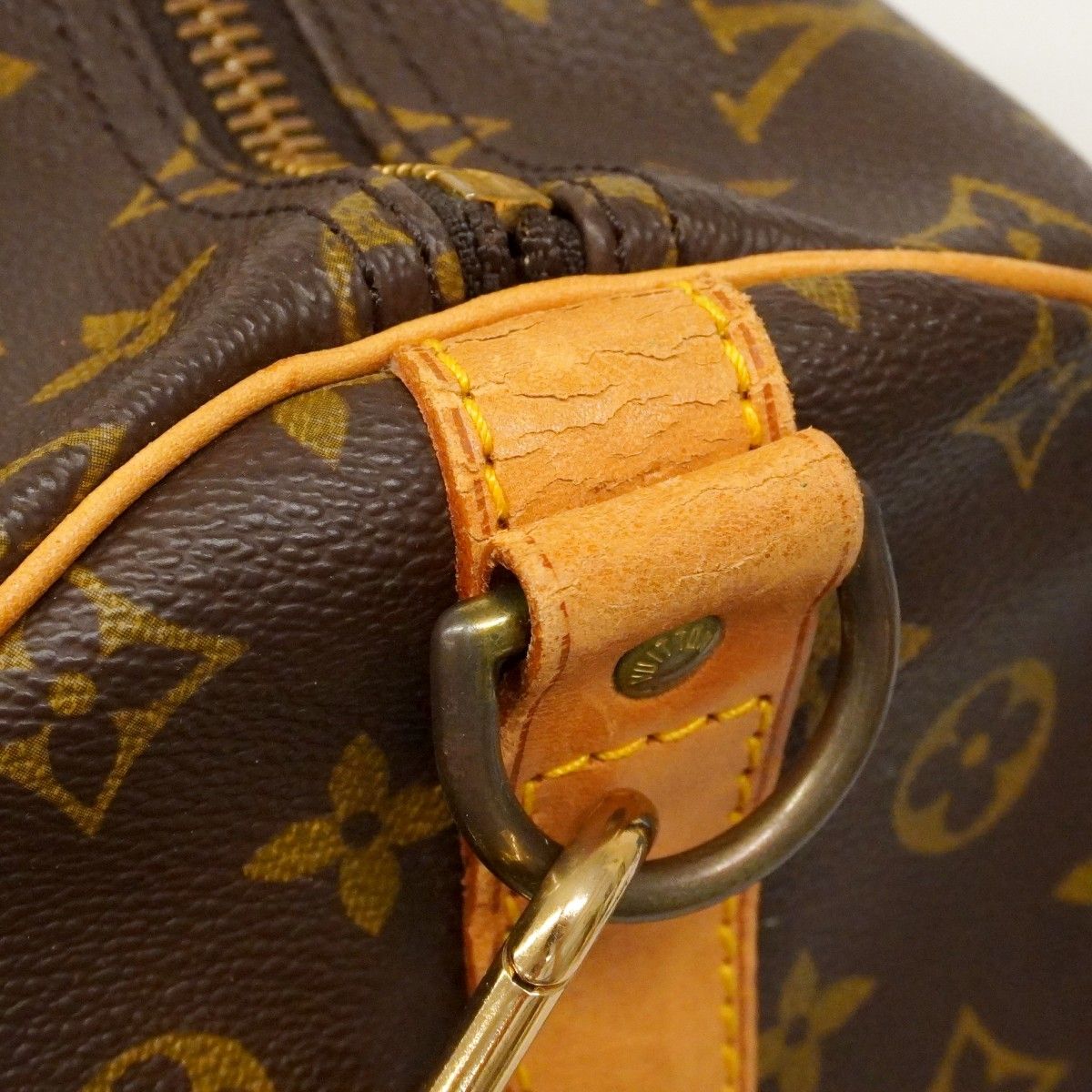Louis Vuitton Boston Bag Monogram Keepall Bandouliere 55 Brown — view 6