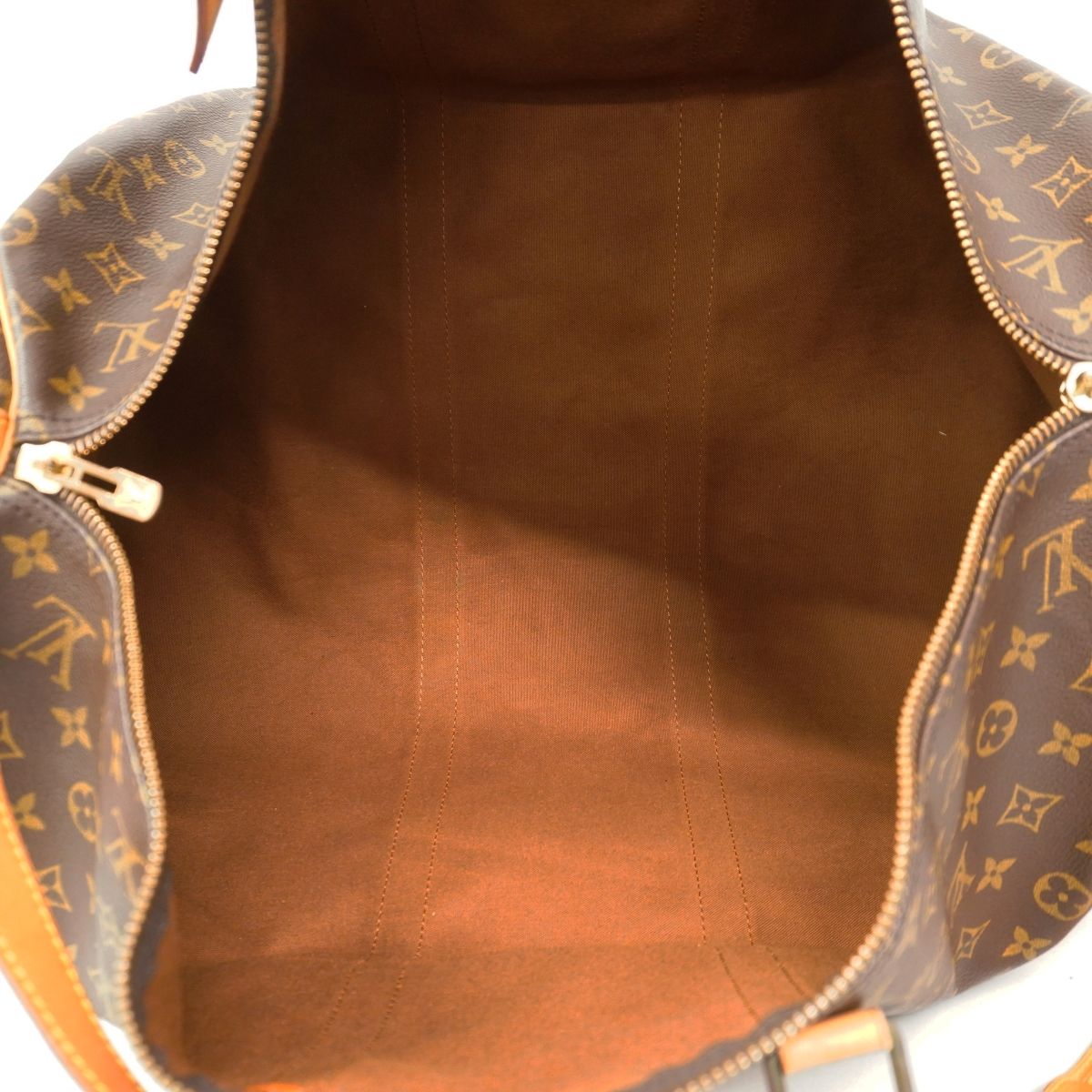 Louis Vuitton Boston Bag Monogram Keepall Bandouliere 55 Brown — view 4