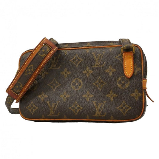 Louis Vuitton Shoulder Bag Monogram Pochette Ma Roulis Bandouliere Brown