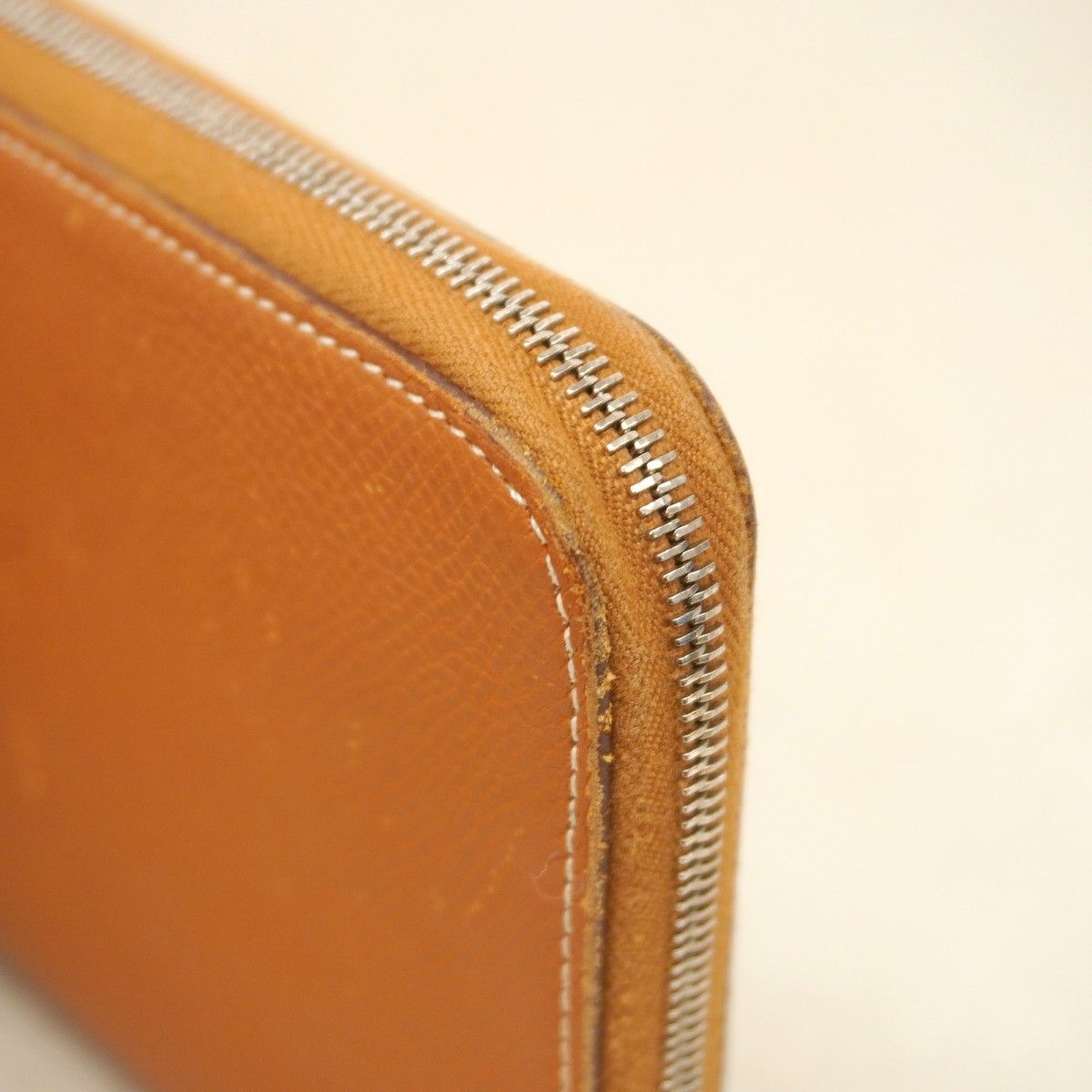 Hermes Wallet Azap Long Silk in Veau Gold Silver — view 6