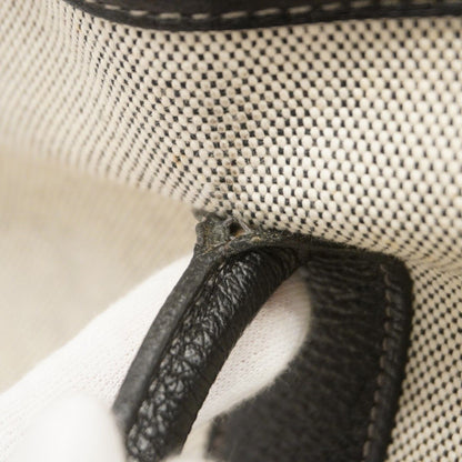 Hermes Tote Garden Party PM Bolduc Ribbon Toile Ash Black Silver — view 7