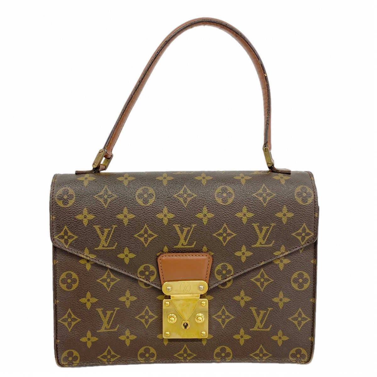 Louis Vuitton Handbag Monogram Concorde Brown