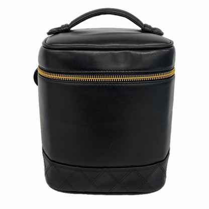 Chanel Vanity Bag Bicolor Lambskin Black Gold