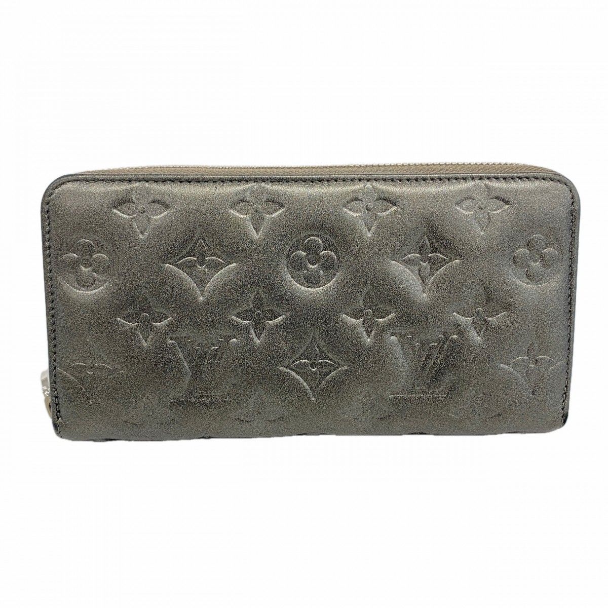 Louis Vuitton Wallet Monogram Embossed Zippy Anthracite
