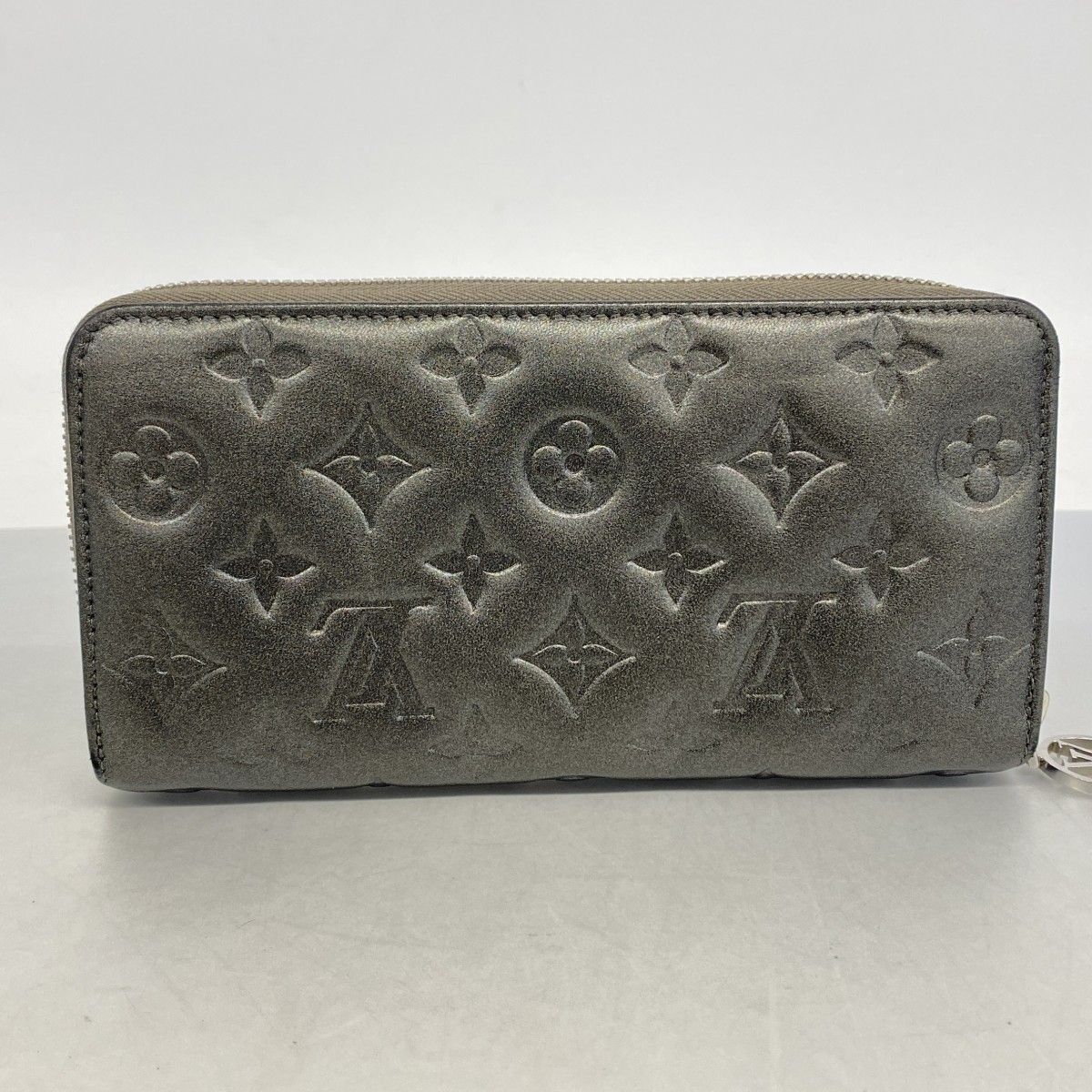 Louis Vuitton Wallet Monogram Embossed Zippy Anthracite — view 9