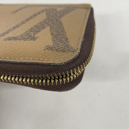 Louis Vuitton Wallet Monogram Giant Reverse Zippy Brown — view 5