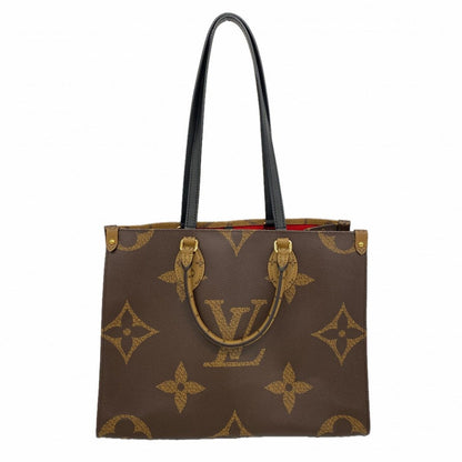 Louis Vuitton Tote Monogram Giant Reverse On The Go MM Brown 2-Way