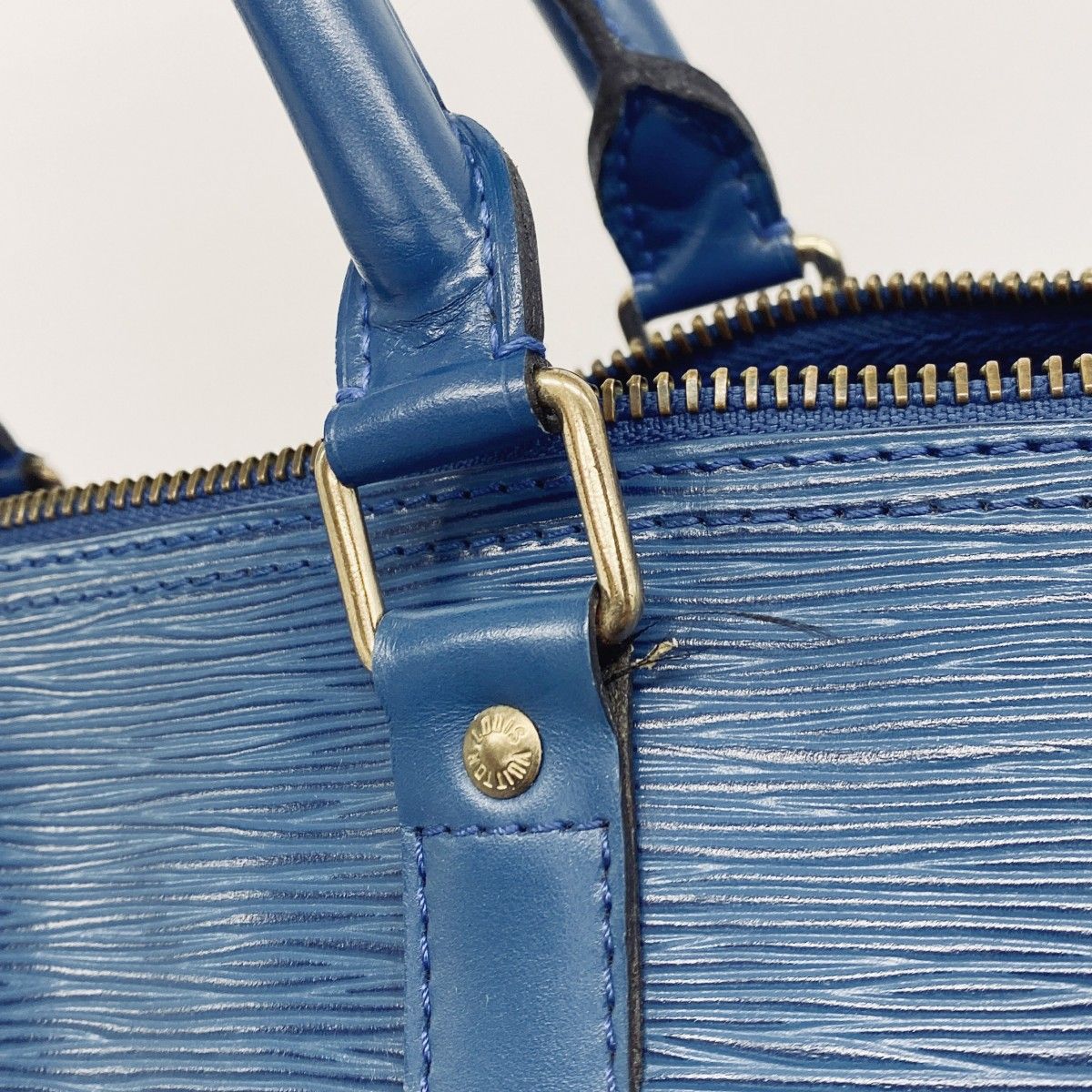Louis Vuitton Boston Bag Epi Keepall 50 Toledo Blue — view 7