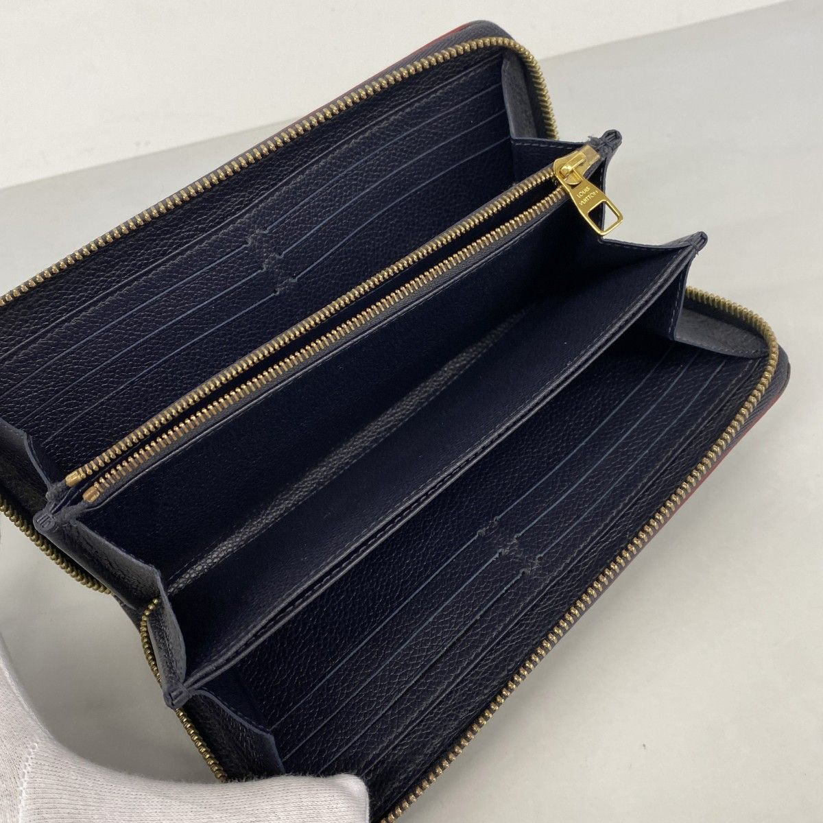 Louis Vuitton Wallet Monogram Empreinte Zippy Marie Nuit — view 3