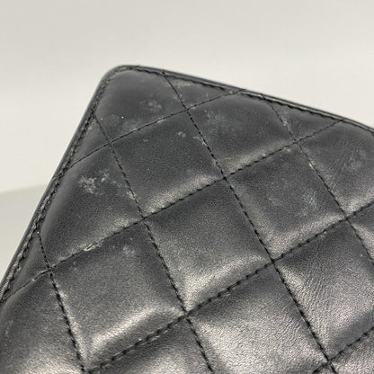 Chanel Wallet Cambon Lambskin Black Silver — view 6