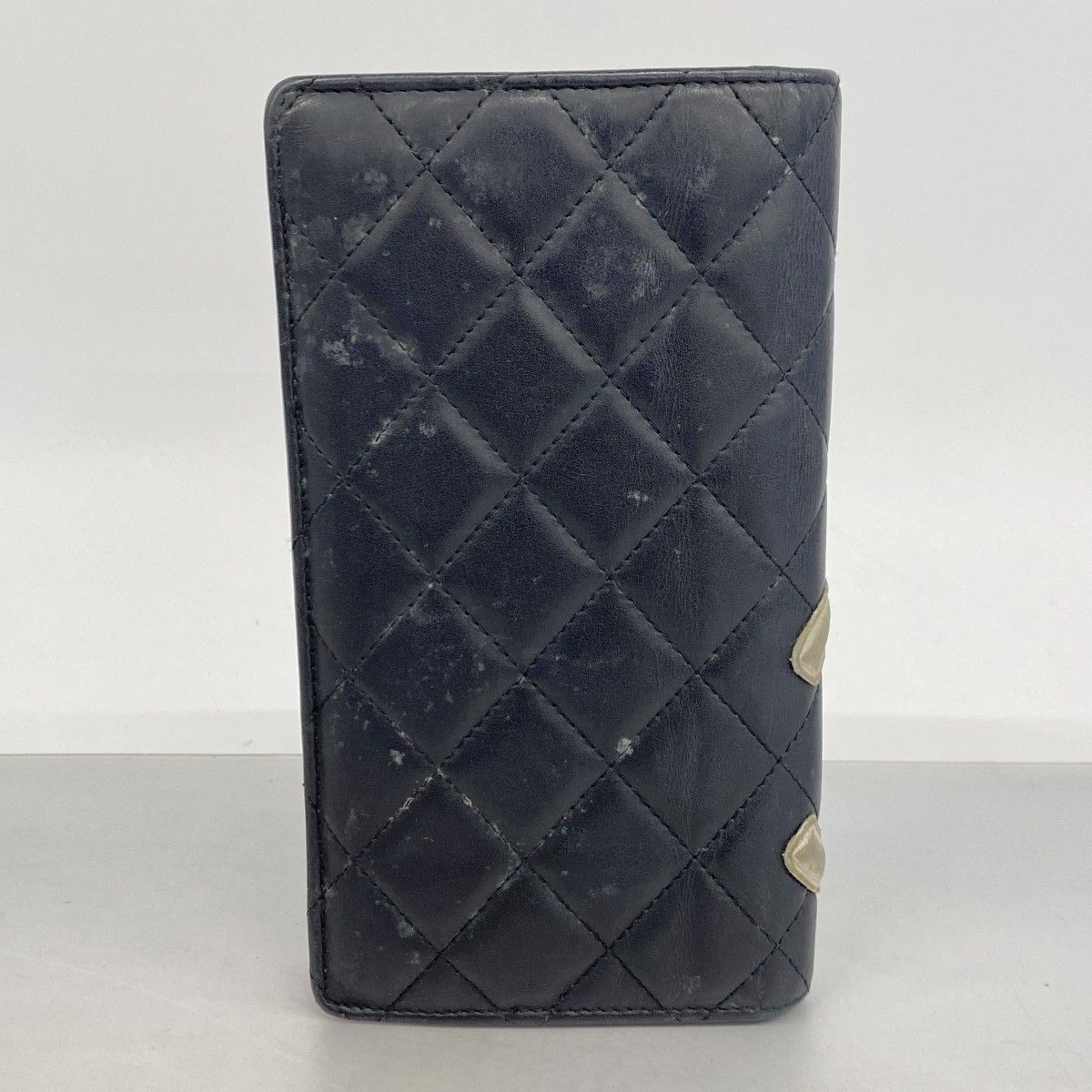 Chanel Wallet Cambon Lambskin Black Silver — view 9
