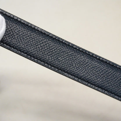 Hermes Belt Constance Courchevel Black Rouge Vif Gold — view 6