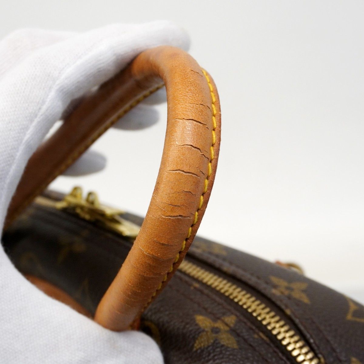 Louis Vuitton Handbag Monogram Deauville Brown — view 6
