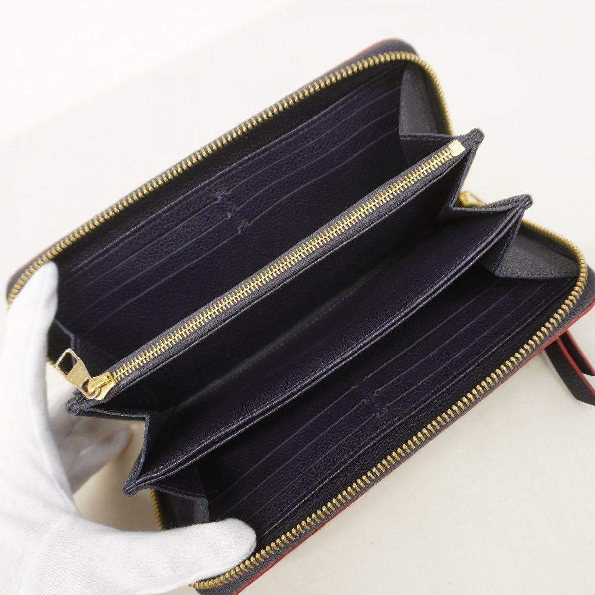 Louis Vuitton Wallet Monogram Empreinte Zippy Marie Nuit — view 3