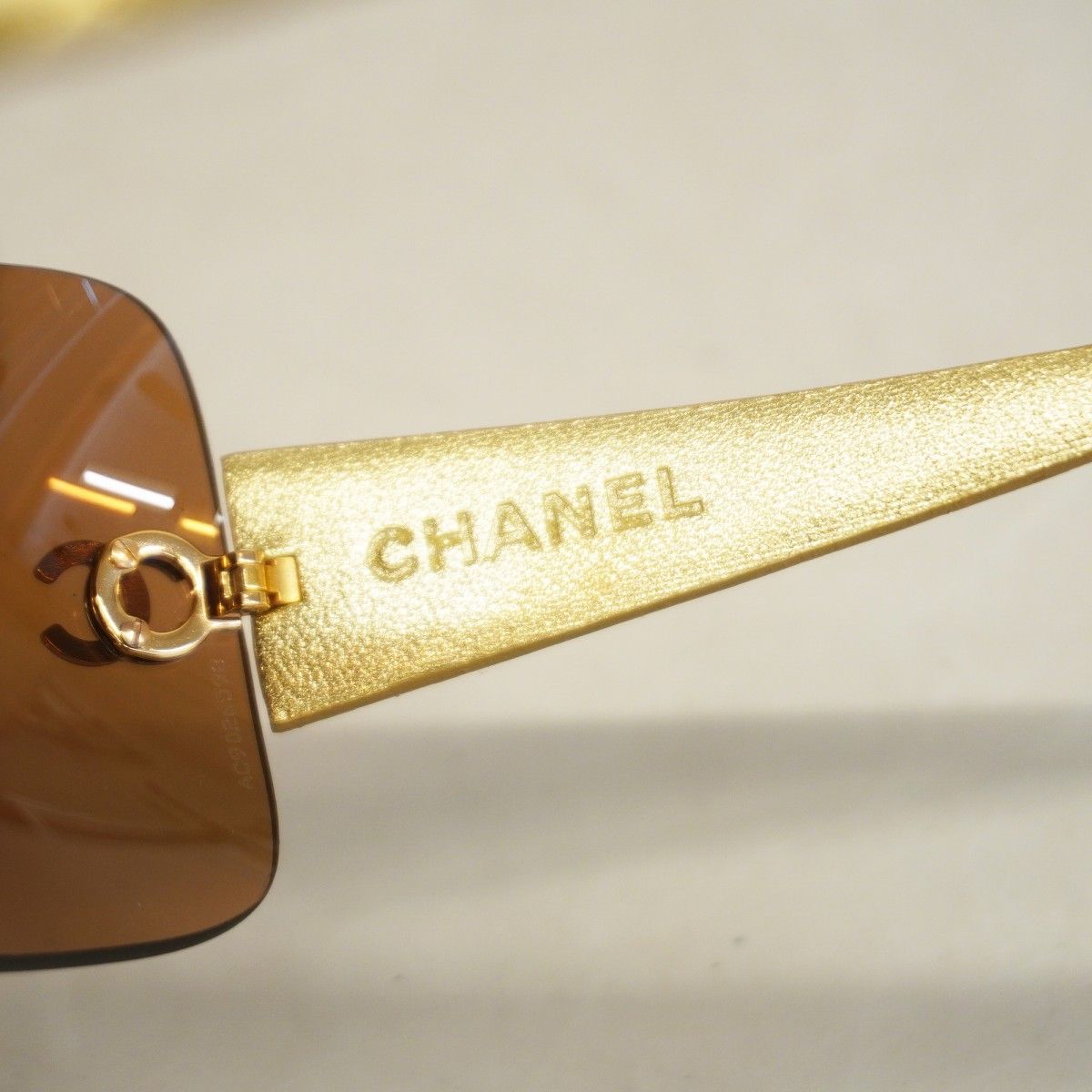 Chanel Sunglasses Brown Gold Eyewear — view 3