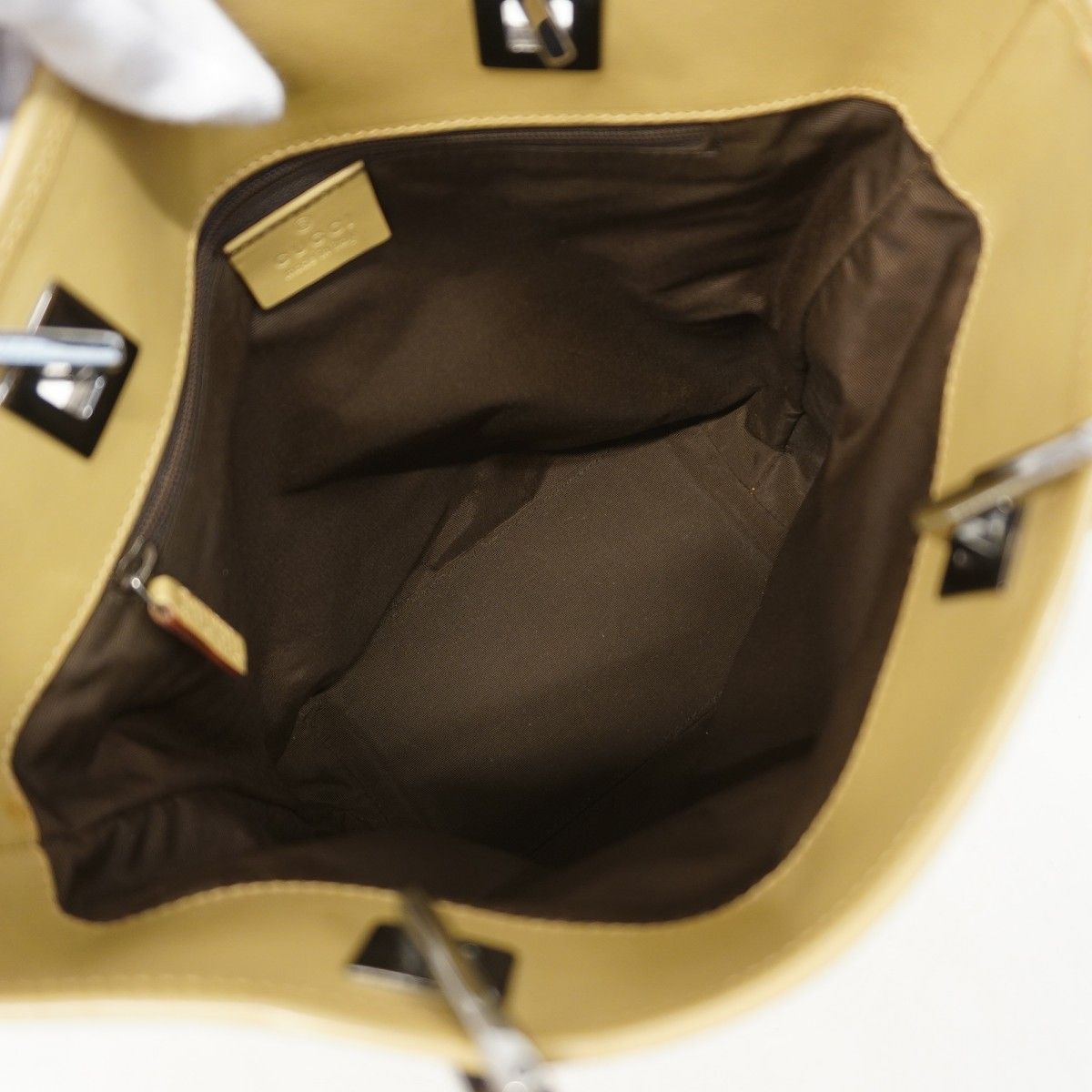 Gucci Tote GG Canvas Brown Silver — view 4