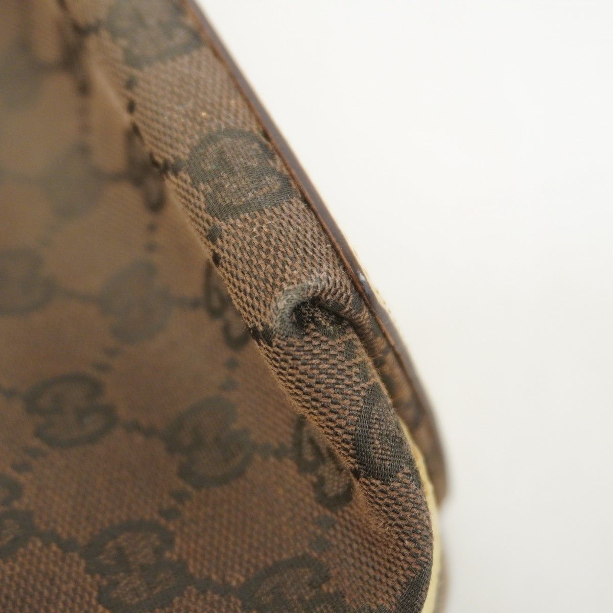 Gucci Tote GG Canvas Brown Silver — view 7