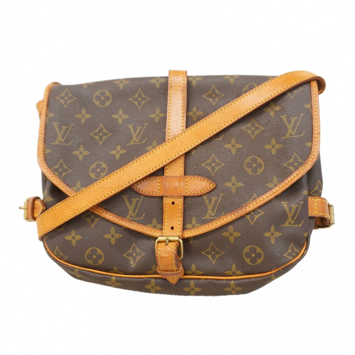 Louis Vuitton Shoulder Bag Monogram Saumur 30 Brown