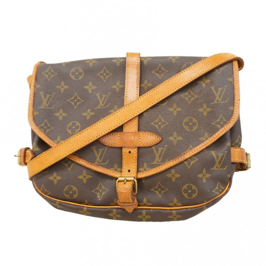 Louis Vuitton Shoulder Bag Monogram Saumur 30 Brown