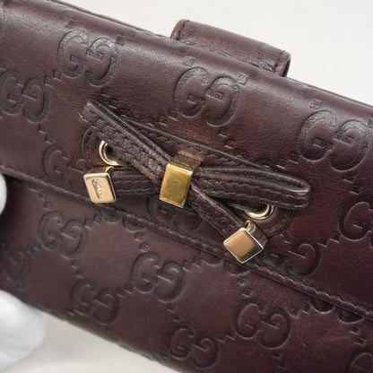 Gucci Wallet Guccissima Principi Leather Brown Champagne Gold — view 8